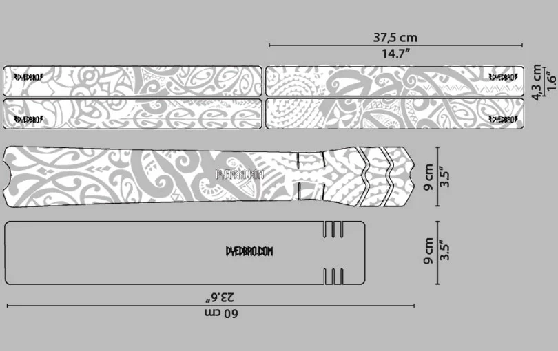 DYEDBRO Fluor Black Matte Rahmenschutz Kit 8 DYEDBRO Fluor Black Matte Rahmenschutz Kit – Bild 6