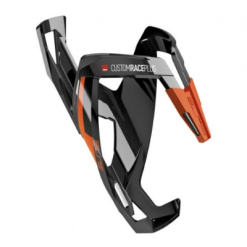 Elite Custom Race Plus Schwarz Glanz/orange Flaschenhalter