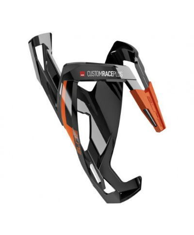 Elite Custom Race Plus Schwarz Glanz/orange Flaschenhalter 3 Elite Custom Race Plus Schwarz Glanz/orange Flaschenhalter