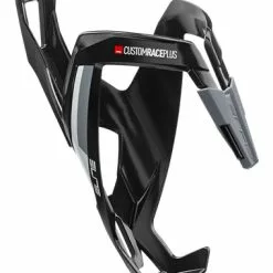 Elite Custom Race Plus Schwarz Glanz/weiss Flaschenhalter
