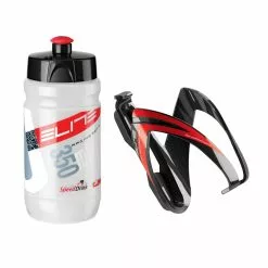 Elite Kit CEO Trinkflasche 350ml/Flaschenhalter Black/red