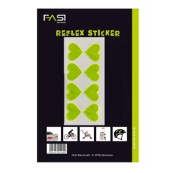 FASI Reflex-Sticker Herzen Gelb