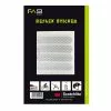 FASI Reflex-Sticker Streifen Mit 3M Scotchlite Folie Weiss