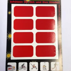 Reflektorfolie Rot Selbstklebend 3M Qualität