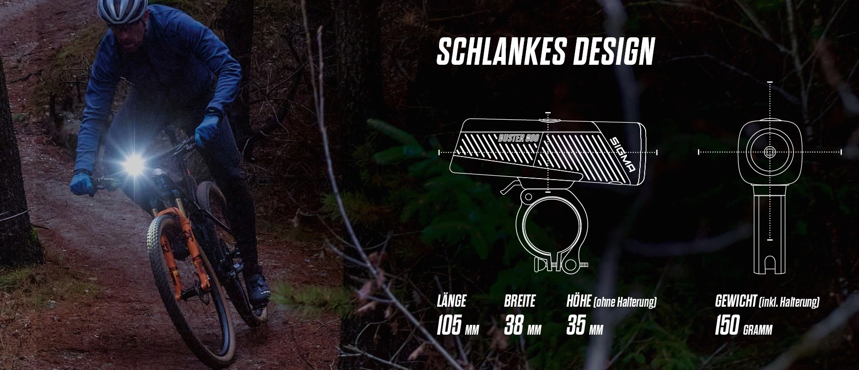 Sigma Buster 800 Frontlicht Mit Buster 80 Rücklicht Lichtset 4 Sigma Buster 800 Frontlicht Mit Buster 80 Rücklicht Lichtset – Bild 2