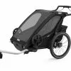 Thule Chariot Sport 2 Midnight Black Kinderanhänger -Lupine Verkäufe thule chariot sport 2 2021 midnight black